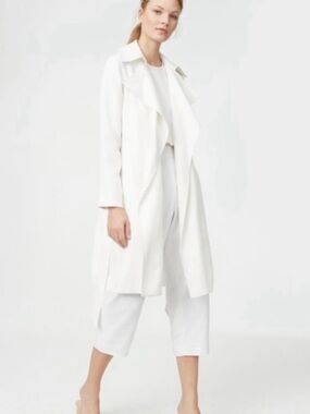 NWT - Club Monaco Ealdyn White Trench Coat – Size M